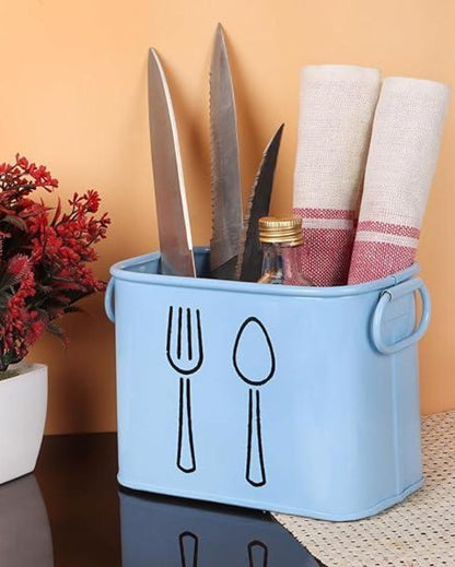 Premium Look Durable Metal Cutlery Organizer | 6 x 4 x 5 inches