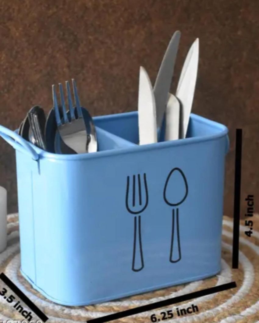 Premium Look Durable Metal Cutlery Organizer | 6 x 4 x 5 inches