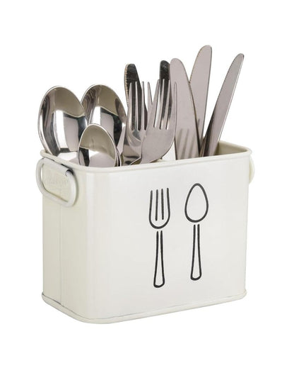 Premium Look Durable Metal Cutlery Organizer | 6 x 4 x 5 inches