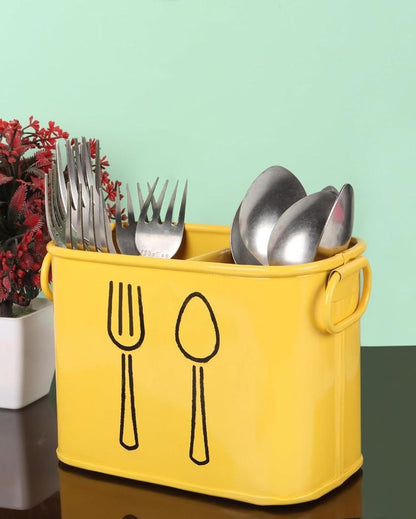 Premium Look Durable Metal Cutlery Organizer | 6 x 4 x 5 inches