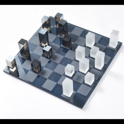 Exquisite Crystal Chess Game Board | 15 x 15 x 4 inches