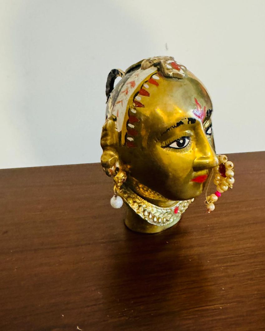 Divine Beauty Gauri Head Sculpture | 6 x 4 x 4 inches