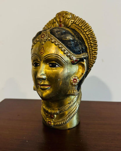 Cultural Reverence Gauri Head Sculpture | 10 x 5 x 4 inches