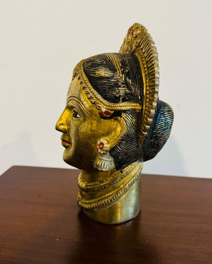 Cultural Reverence Gauri Head Sculpture | 10 x 5 x 4 inches