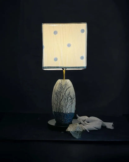 Noor 5 Ceramic Lamp Elegant Design with Shade Included