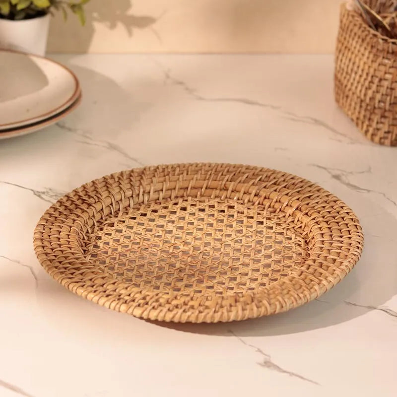 Rattan Design Dinner Plate Default Title