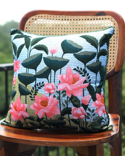 Kamal Printed Cotton Cushion Covers | 16 x 16 inches
