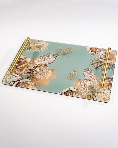 Nature Inspired Nature Design Glass Tissue Box | 8 x 5 x 4 inches