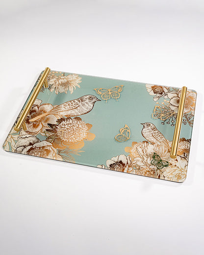 Nature Inspired Nature Design Glass Tissue Box | 8 x 5 x 4 inches