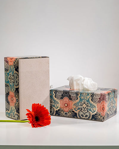Colorful Art Colorful Elegance Glass Tissue Holder | 8 x 5 x 4 inches