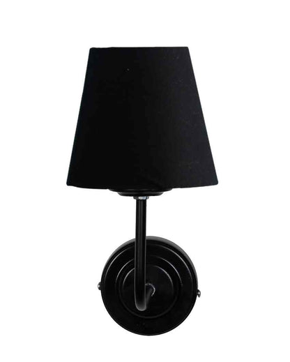 Timeless Classic Cotton Wall Mounted Lamp With Iron Base | 7 x 6 x 10 inches