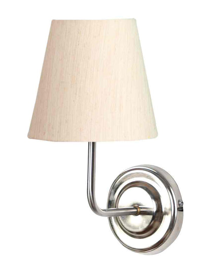 Classic Timeless Cotton Wall Mounted Lamp With Iron Base | 7 x 6 x 10 inches