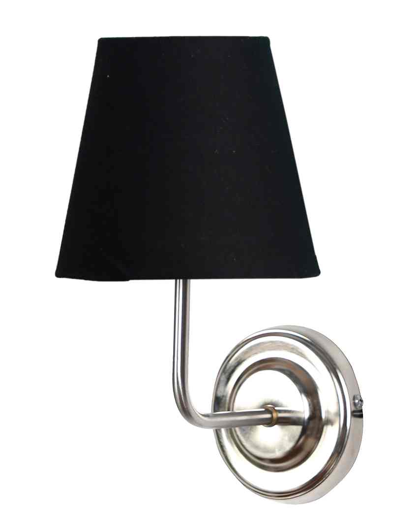 Classic Timeless Cotton Wall Mounted Lamp With Iron Base | 7 x 6 x 10 inches