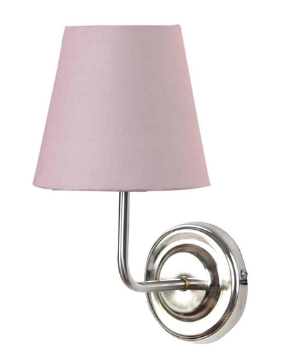 Classic Timeless Cotton Wall Mounted Lamp With Iron Base | 7 x 6 x 10 inches