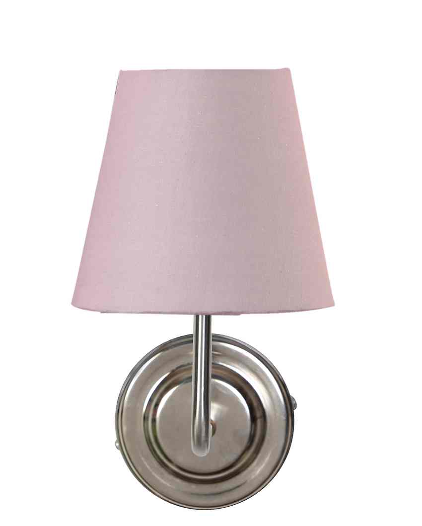 Classic Timeless Cotton Wall Mounted Lamp With Iron Base | 7 x 6 x 10 inches