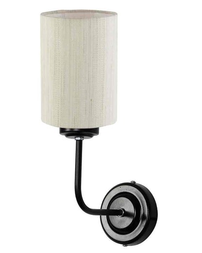 Vintage Elegant Cotton Wall Mounted Lamp With Iron Base | 7 x 4 x 12 inches