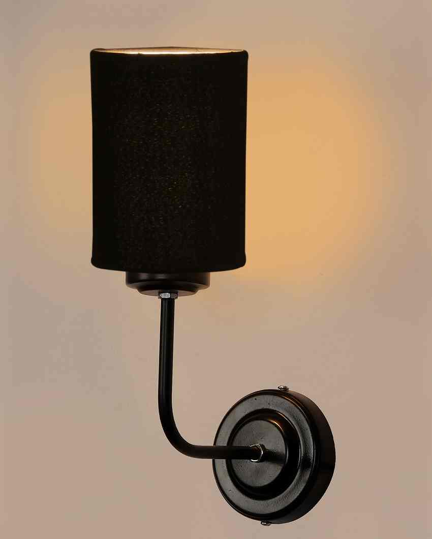 Vintage Elegant Cotton Wall Mounted Lamp With Iron Base | 7 x 4 x 12 inches