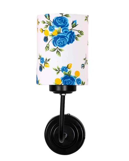 Artistic Creative Cotton Shade Wall Mounted Lamp with Iron Base | 7 x 4 x 12 inches