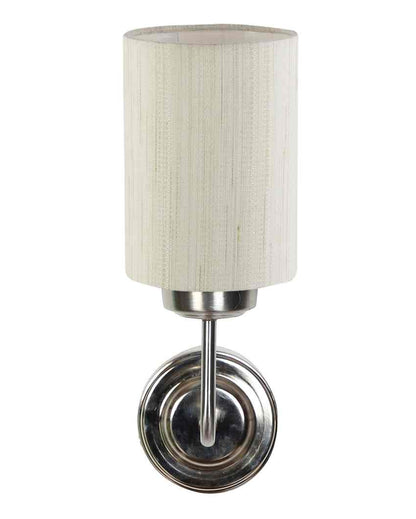 Vintage Cotton Wall Mounted Lamp With Steel Base | 4 x 7 x 12 inches