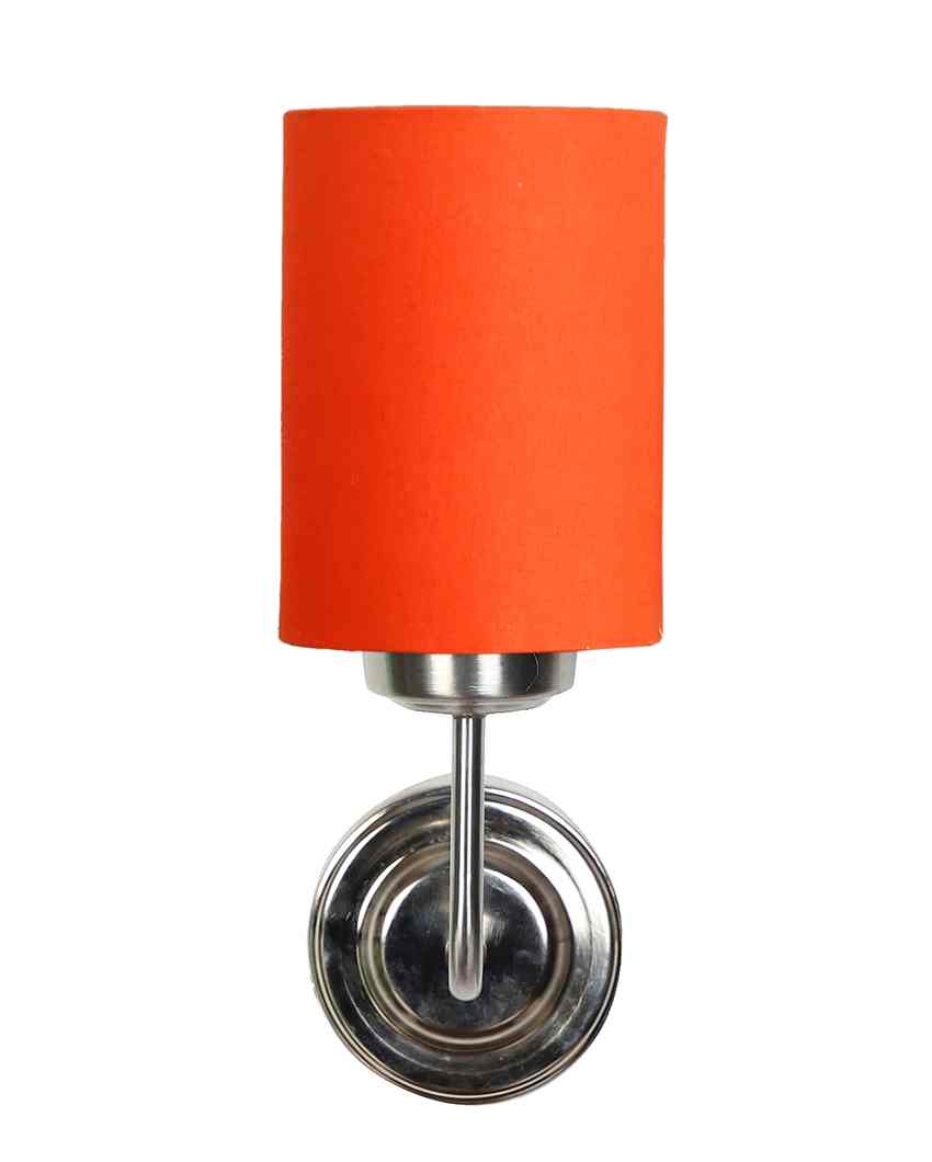 Vintage Cotton Wall Mounted Lamp With Steel Base | 4 x 7 x 12 inches