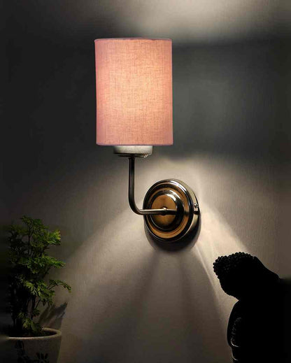 Natural Jute Wall Mounted Lamp Steel Base | 4 x 7 x 12 inches