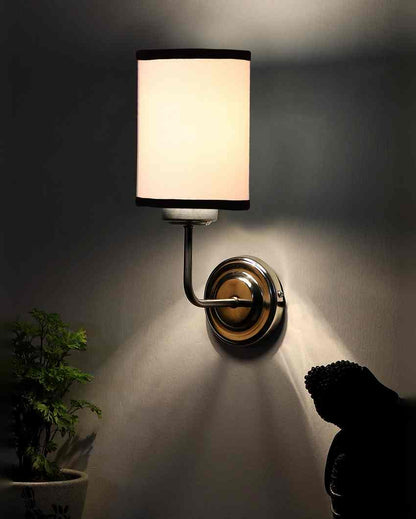 Natural Jute Wall Mounted Lamp Steel Base | 4 x 7 x 12 inches