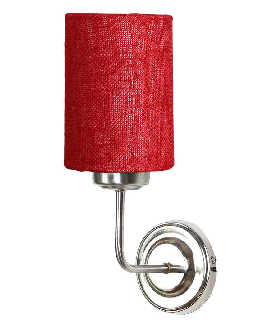 Natural Jute Wall Mounted Lamp Steel Base | 4 x 7 x 12 inches