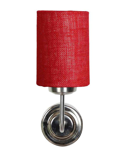 Natural Jute Wall Mounted Lamp Steel Base | 4 x 7 x 12 inches