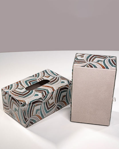 Practical Style Elegance Spectrum Glass Tissue Holder | 8 x 5 x 4 inches