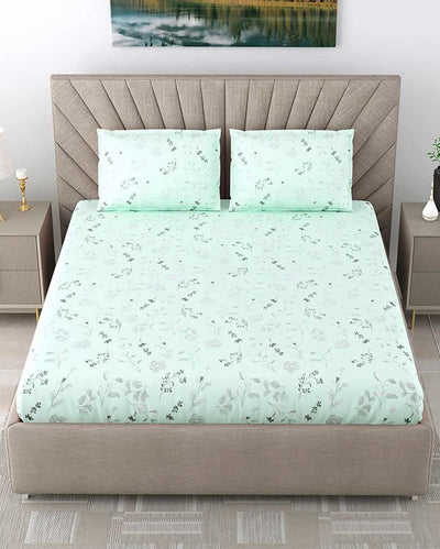 Foxglove Floral Polycotton Flat Bedding Set | King Size