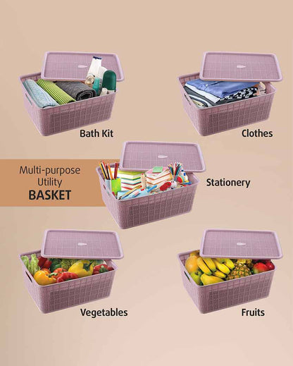 Multipurpose Polypropylene Keeper Baskets | Set Of 3