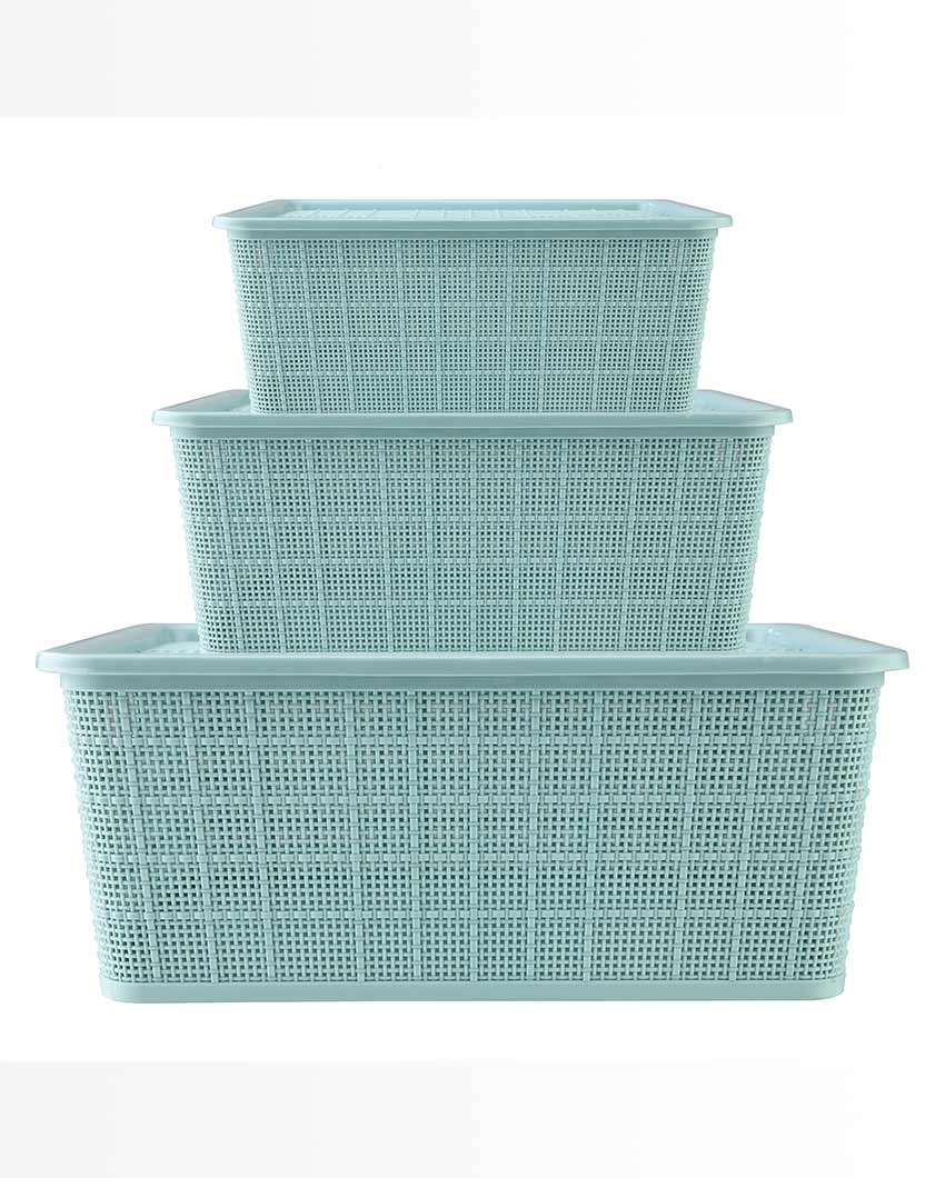 Multipurpose Polypropylene Keeper Baskets | Set Of 3