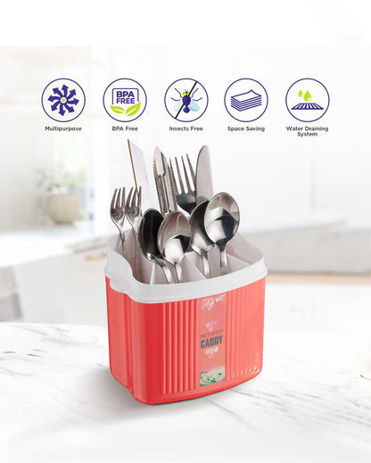 Modest Design Polypropylene Cutlery Holder Case