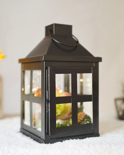 Modern Matte Black Shade Duke Lantern | 5 x 9 inches