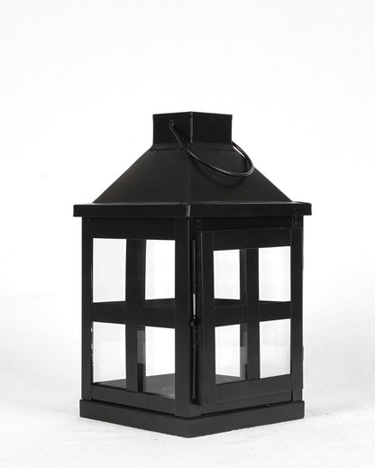 Modern Matte Black Shade Duke Lantern | 5 x 9 inches