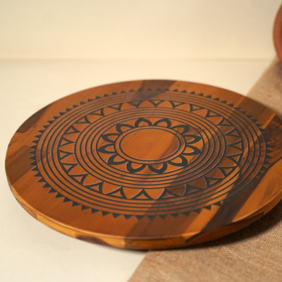 Sunny Mandala Lazy Susan Platter