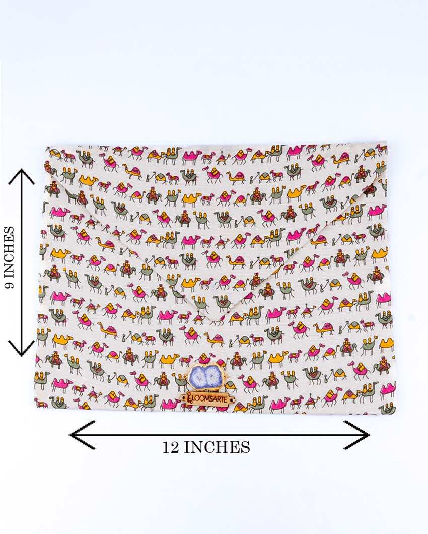 Zoo Cotton Ipad Envelope Sleeve | 12 x 9 inches