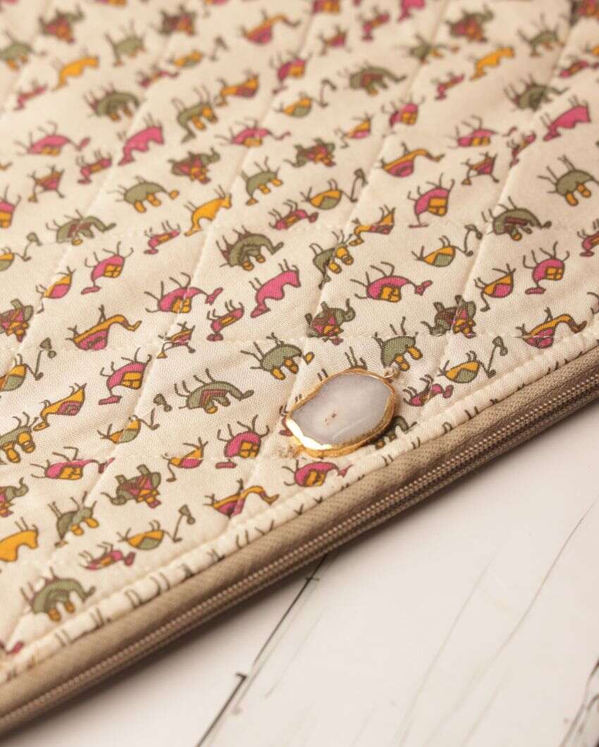 Zoo Cotton Laptop Sleeve | 14 x 11 inches