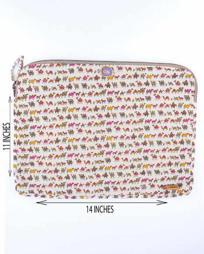 Zoo Cotton Laptop Sleeve | 14 x 11 inches