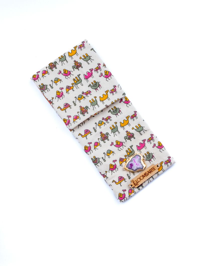 Zoo Multiutility Cotton Pouch | 8 x 4 inches