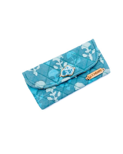 Green Lagoon Cotton Spectacle Case | 7 x 4 inches