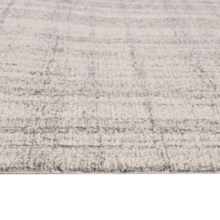 Beautiful Off-White Shade Hand-Tufted Luxury Wool Rug