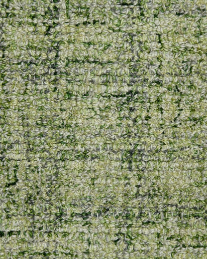 Apple Green Wool Plaid Hand-Tufted Rug Carpet