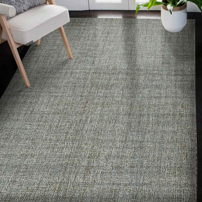 Beautiful Green Shade Hand-Tufted Luxury Wool Rug | 3 x 2 Feet