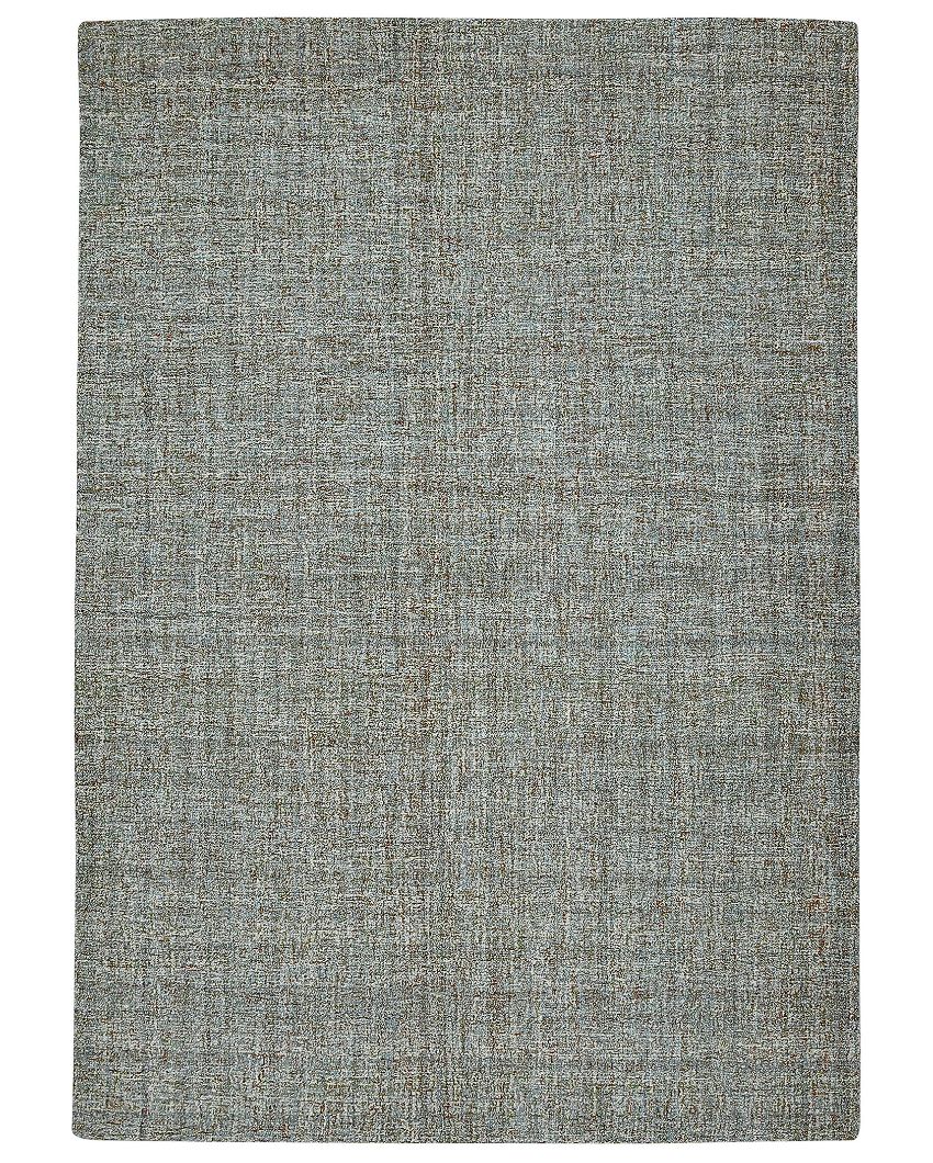 Blue Spruce Wool Plaid Hand-Tufted Rug Carpet