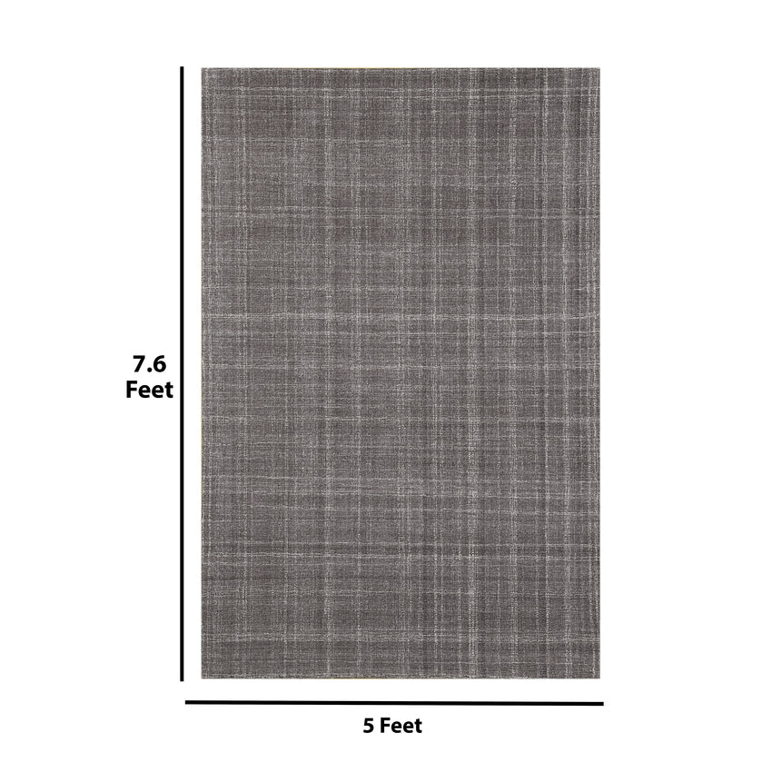 Elegant Grey Shade Handmade Wool Area Rug