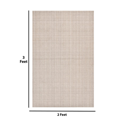 Elegant Design Beige Shade Hand-Tufted Wool Area Rug