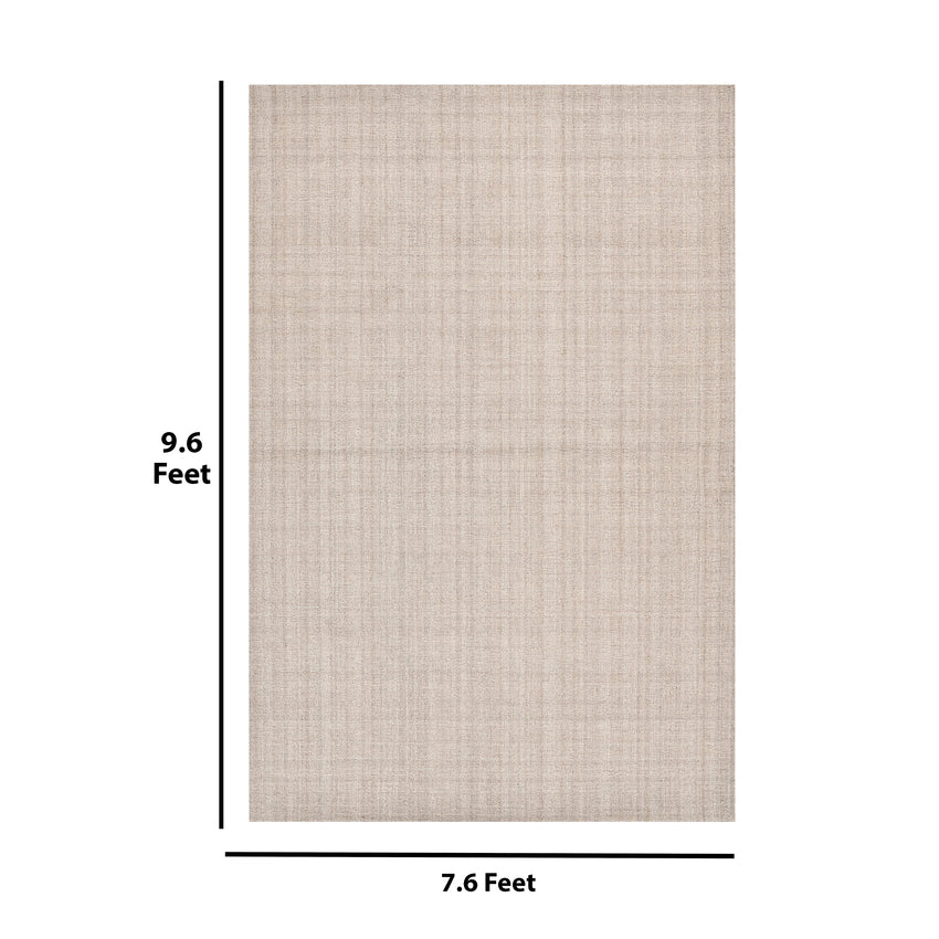 Elegant Design Beige Shade Hand-Tufted Wool Area Rug