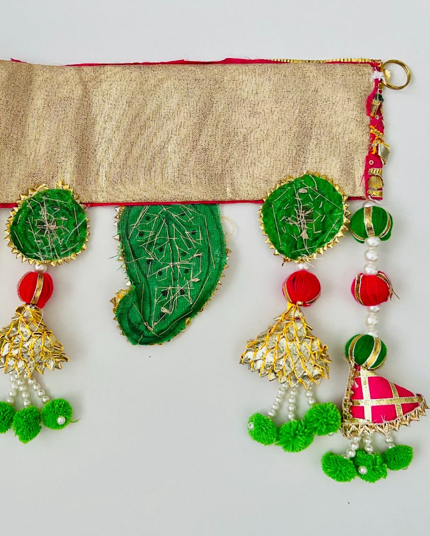 Bahaar Festive Gota Bandarwal Toran | 39 x 8 x 12 inches