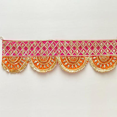 Khushi Festive Gota Bandarwal Toran | 40 x 5 inches